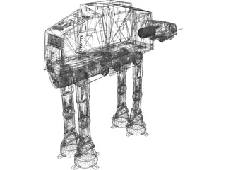 Star Wars Imperial AT-AT 3D Model preview