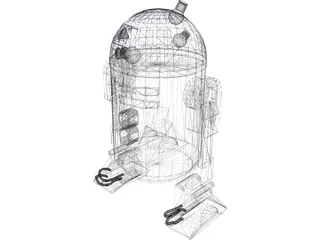 Star Wars R2-D2 R2-Unit 3D Model preview