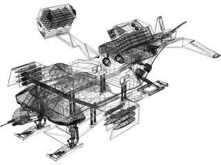 Star Wars Dropship 3D Model preview