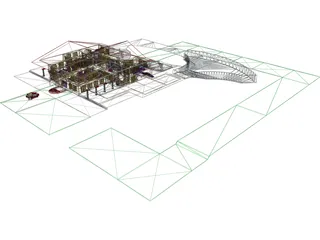 Mansion Interior 3D Model preview