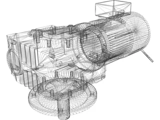 Electrical Engine 3D Model preview
