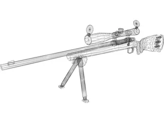 M24 Sniper 3D Model preview