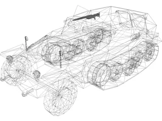 KFZ 250 3D Model preview