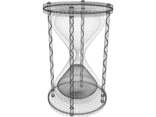 Hourglass 3D Model preview