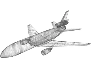 McDonnell Douglas DC-10 3D Model preview