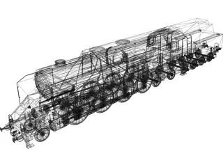 BR12 Austrian Steamengine 3D Model preview