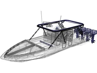 Midnight Express Interceptor 3D Model preview