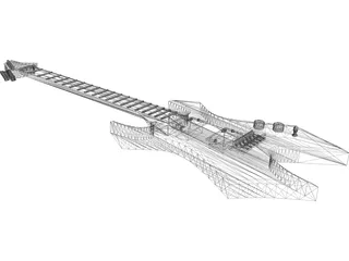 Guitar Electric 3D Model preview