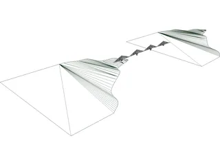 Rion Antirion Bridge 3D Model preview