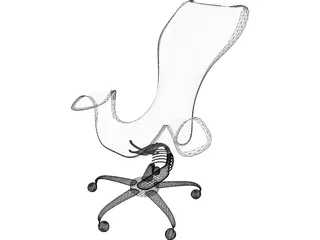 Chair Transparent Future 3D Model preview