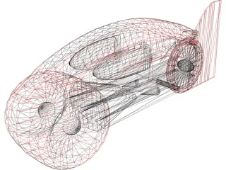 Tron Lightcycle 3D Model preview
