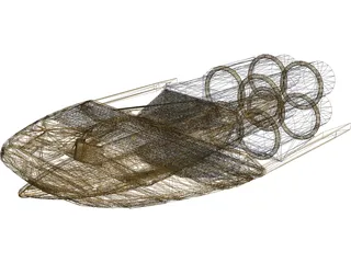 Star Trek Canon Frieghter 3D Model preview