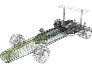 F1 Lotus 3D Model preview