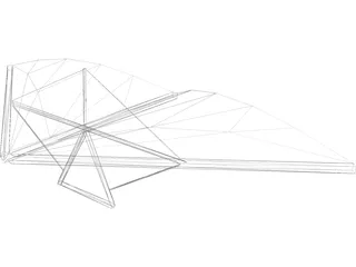 Hang Glider 3D Model preview