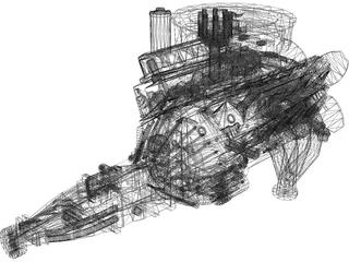 Chevrolet Chevelle Engine 3D Model preview