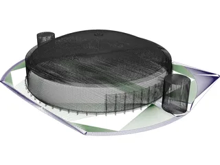 Astrodome Houston 3D Model preview