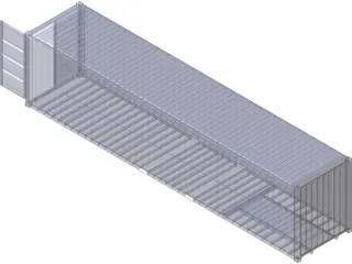 Container 40ft 3D Model preview