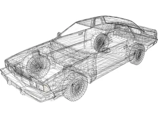 Nissan Silvia S110 3D Model preview