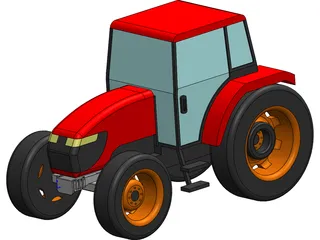Tractor Kubota 108S 3D Model preview