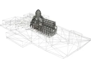 Sibenik Castle 3D Model preview