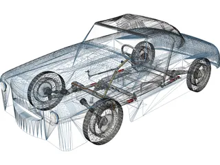 Dyna Kit Car 2CV Based 3D Model preview