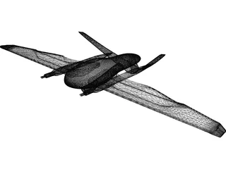 TRON Light Jet Big 3D Model preview
