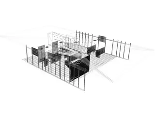 Mercedes-Benz Showroom 3D Model preview