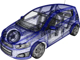 Chevrolet Aveo (2012) 3D Model preview