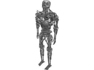 Terminator T-600 Robot 3D Model preview