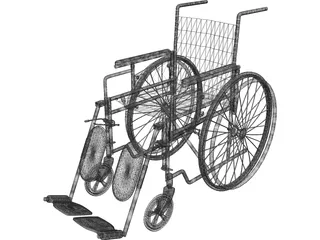 Wheelchair 3D Model preview