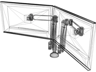 Monitors 3D Model preview