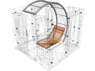 Stand SPA Folding Portable 3D Model preview
