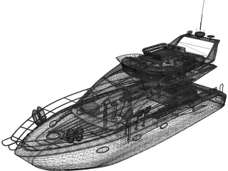 Sealine T52 Kristeff Yacht 3D Model preview