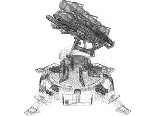Landbase Missile Launcher 3D Model preview