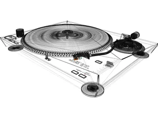 Record Turntable 3D Model preview