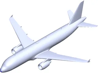 Airbus A320 3D Model preview
