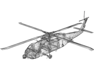 Sikorsky SH-60 Seahawk 3D Model preview