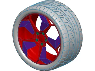 Lamborghini Reventon Rim 3D Model preview