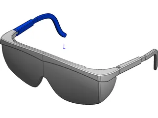 Safety Glasses 3D Model preview