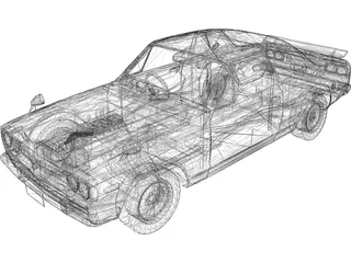 Nissan Skyline 2000GT-R 3D Model preview