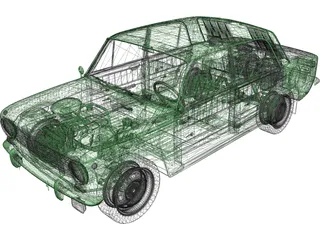 VAZ 2101 3D Model preview