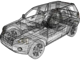 Land Rover Freelander 3D Model preview