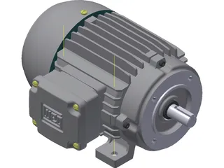 Weg 75hp Motor 3D Model preview