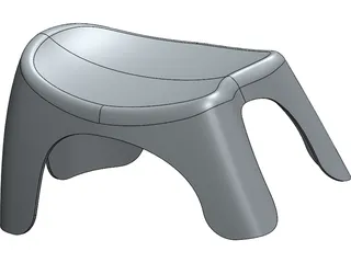 Chair Child 3D Model preview