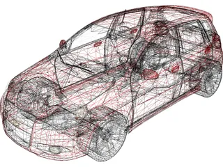 Chevrolet Aveo LT (2011) 3D Model preview