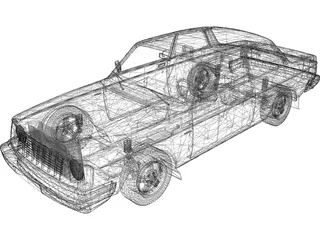 Volvo 242 Turbo (1976) 3D Model preview