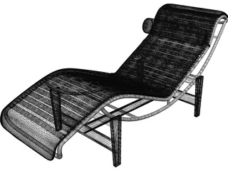 Le Corbusier LC4 3D Model preview