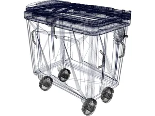 Trash Box 3D Model preview