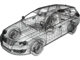 Volkswagen Passat Variant (2006) 3D Model preview