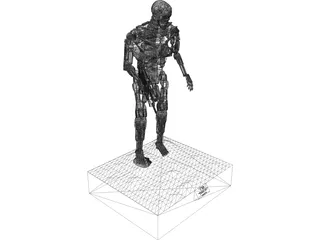 T800 Endoskeleton 3D Model preview